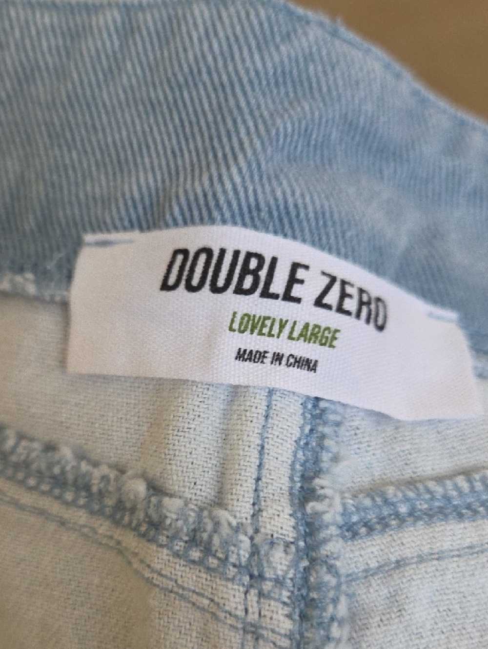 Double Zero Light Blue Denim Jeans NWOT - Picture 4 of 5